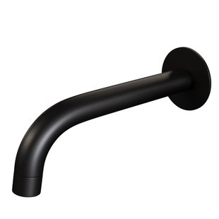 Uitloop Brauer Gebogen Incl Rozet 65mm Mat Zwart