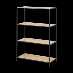 Vic houten staande boekenkast naturel - 77 x 114 cm Vic houten staande boekenkast naturel - 77 x 114 cm