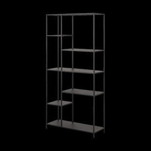 Roy metalen boekenkast zwart - 79 x 165 cm