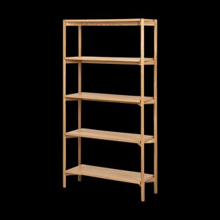 Floris houten boekenkast naturel - 86 x 160 cm