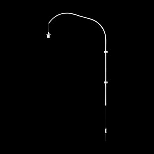 Willow Wall single white - wandbevestiging