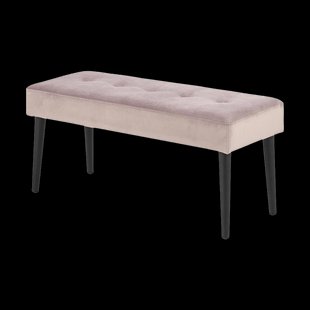 Danique velvet bankje roze - 95 x 38 cm