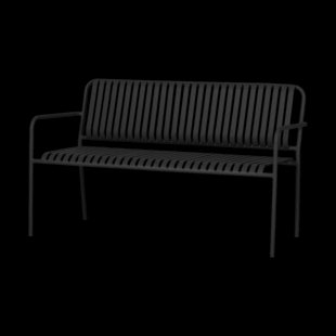 Zahra metalen tuinbank zwart