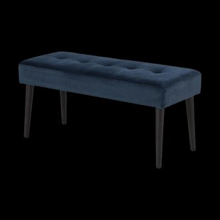 Danique velvet bankje donkerblauw - 95 x 38 cm