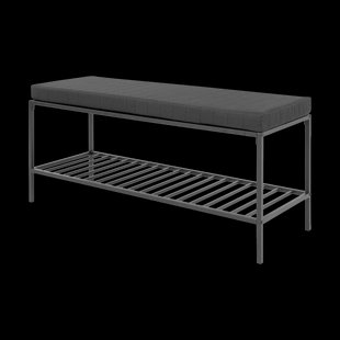 Karen houten bankje zwart - 100 x 36 cm