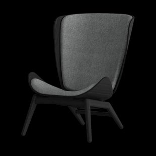 The Reader zwart houten fauteuil shadow