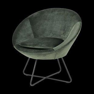 Merel velvet fauteuil donkergroen