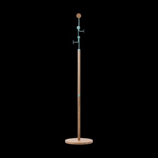 Hook coat stand houten staande kapstok green - 170 cm