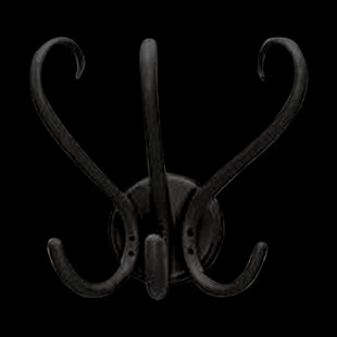 Louise houten wandkapstok zwart