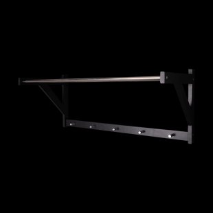 Norah houten wandkapstok zwart - 78 x 32 cm