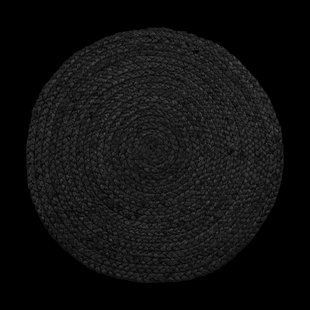 Milly jute placemat donkergrijs - set van 4 - Ø 38 cm