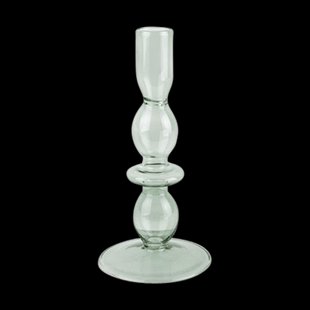 Art bubbles glazen kaarsenhouder - Medium - Groen