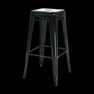 Metalen barkruk zwart - 65 cm