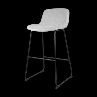 Nino-Mats barkruk lichtgrijs - zwart onderstel - 75 cm Nino-Mats barkruk lichtgrijs - zwart onderstel - 75 cm