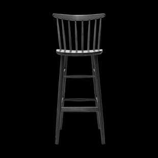 Lucia houten barkruk zwart gebeitst - 75 cm