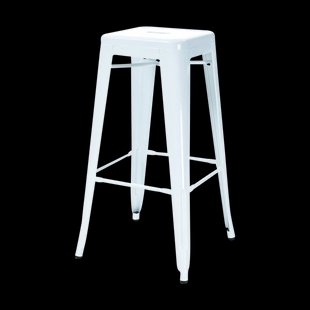 Metalen barkruk wit - 65 cm Metalen barkruk wit - 65 cm