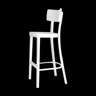 Felix houten barkruk wit - 75 cm