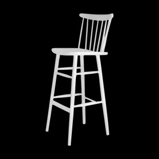 Lucia houten barkruk wit - 75 cm