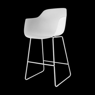 Nino-Puk barkruk wit - wit onderstel - 65 cm