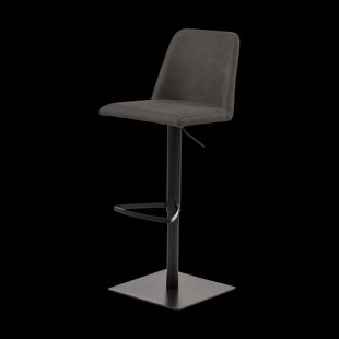 Edwin barkruk kunstleer donkergrijs - 75 cm