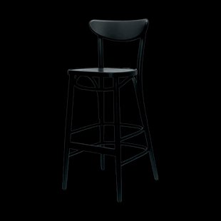 Musa houten barkruk zwart - 75 cm