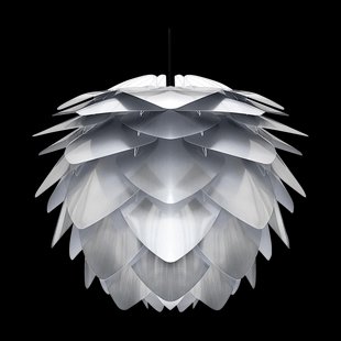 Silvia Medium lampenkap brushed steel - Ø 50 cm