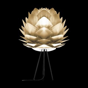 Silvia Medium tafellamp brushed brass - met tripod zwart - Ø 50 cm Silvia Medium tafellamp brushed brass - met tripod zwart - Ø 50 cm