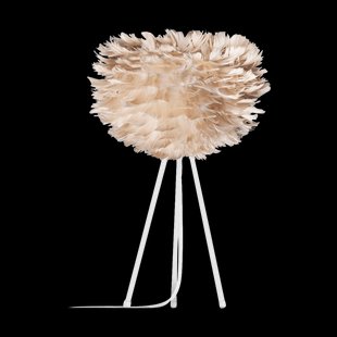 Eos Mini tafellamp light brown - met tripod wit - Ø 35 cm