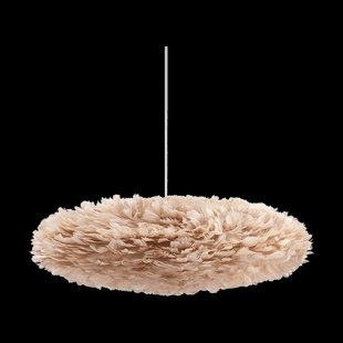 Eos Esther Medium hanglamp light brown - met koordset wit - Ø 60 cm