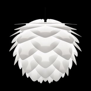 Silvia Medium hanglamp white - met koordset zwart - Ø 50 cm