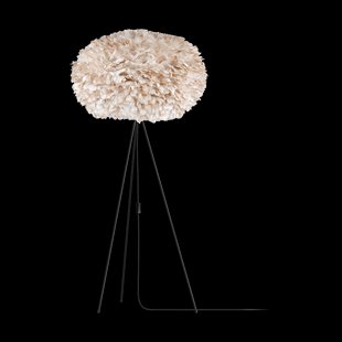Eos X-large vloerlamp light brown - met tripod zwart - Ø 75 cm