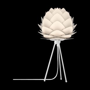 Aluvia Mini tafellamp pearl white - met tripod wit - Ø 40 cm