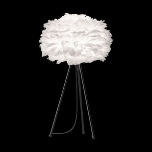 Eos Mini tafellamp white - met tripod zwart - Ø 35 cm