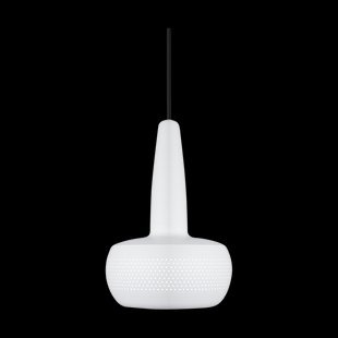 Clava hanglamp matt white - met koordset zwart - Ø 21,5 cm