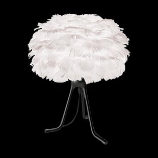 Eos Micro tafellamp white - met verstelbare tafelstandaard zwart - Ø 22 cm