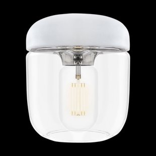 Acorn lampenkap wit met steel - Ø 14 cm