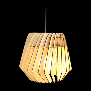 Spin M houten lampenkap medium - Ø 37 cm