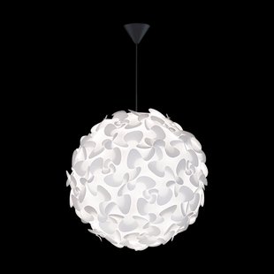Lora Medium hanglamp white - met koordset zwart - Ø 45 cm Lora Medium hanglamp white - met koordset zwart - Ø 45 cm