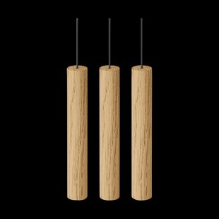 Chimes Cluster 3 houten hanglamp naturel - set van 3 Chimes Cluster 3 houten hanglamp naturel - set van 3