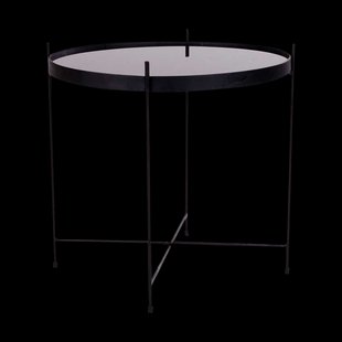 Liliana ronde bijzettafel zwart - Ø 48 cm