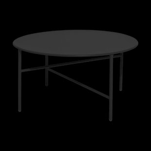 Mila metalen tuin salontafel zwart - Ø 70 cm