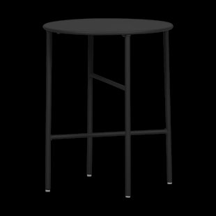 Mila metalen tuin bijzettafel zwart - Ø 40 cm