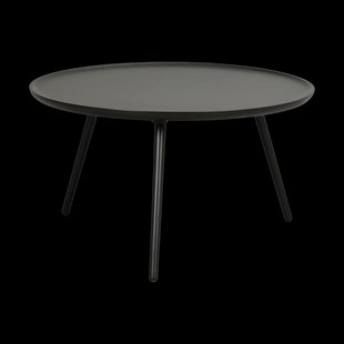 Daisy ronde houten salontafel zwart - Ø80 cm