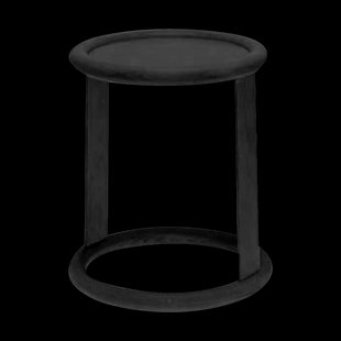 Lucien houten bijzettafel zwart - Ø 50 cm