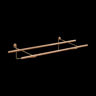 Shoe Rack - Bamboe schoenenrek - B100 x H15 x D25 cm - Goud