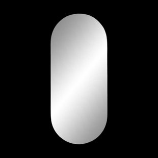 Defne wandspiegel ovaal zwart - 80 x 35 cm