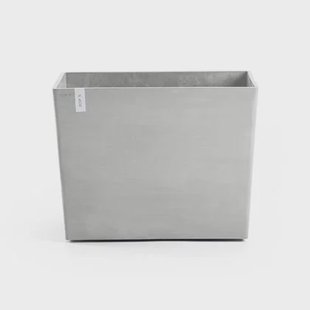 Ecopots Paris Bloempot Met Wielen B 85 x D 40 cm - Witgrijs