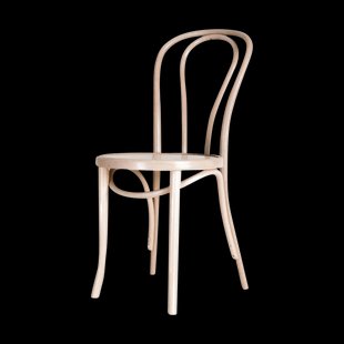 Vienna Thonet No. 18 houten bistrostoel whitewash