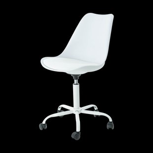 Kontar bureaustoel wit - wit onderstel