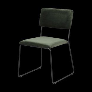 John velvet eetkamerstoel donkergroen